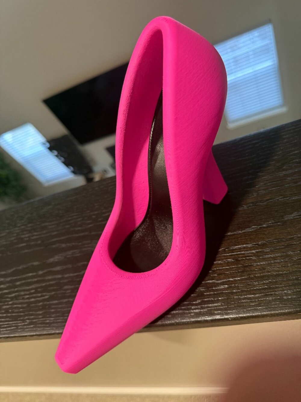 Balenciaga Rubber 3D Printed 110mm Pink Pump 38C